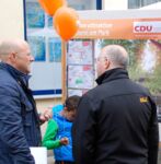 CDU Infostand in der Johann-Phillip-Palm-Straße