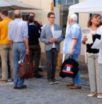 CDU Infostand in der Johann-Phillip-Palm-Straße