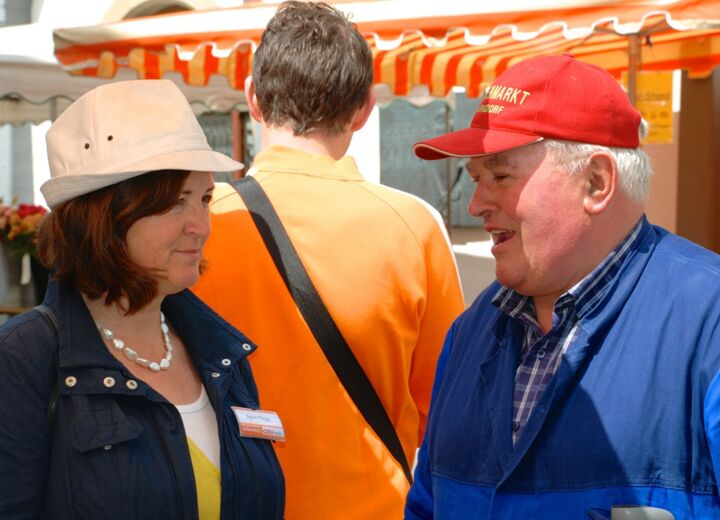 Wahlkampf am Schorndorfer Marktplatz