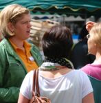 Wahlkampf am Schorndorfer Marktplatz