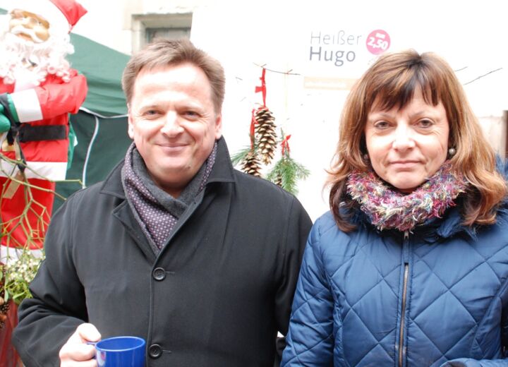 Am Stand der CDU Schorndorf beim Weihnachtsmarkt der Vereine 2015