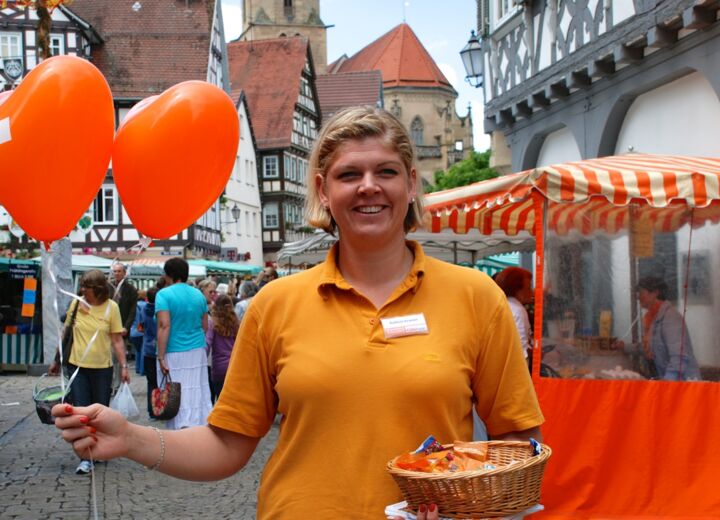 Wahlkampf am Schorndorfer Marktplatz